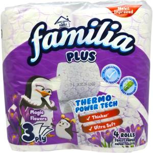  FAMILIA тоалетна хартия, Ароматизирана, 4 броя, Magic Flowers