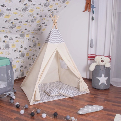 PreHouse stan teepee cik -cak sivý