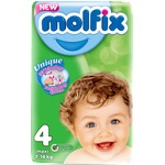 Molfix Бебешки памперси Molfix Jumbo 4 52 бр. от 7до 14кг (m-5820-4)