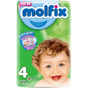 Molfix Бебешки памперси Molfix Jumbo 4 52 бр. от 7до 14кг (m-5820-4)
