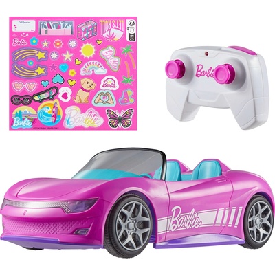 Mattel Hot Wheels RC Barbie růžový kabriolet