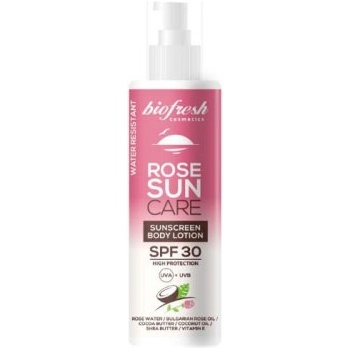 Image 1 of Biofresh Rose Sun Care SPF30 - Слънцезащитен лосион за тяло с розово масло 200мл