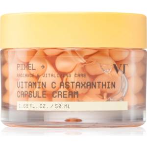 VT Cosmetics Vitamin C Astaxanthin Capsule Cream озаряващ хидратиращ крем да уеднакви цвета на кожата 50ml