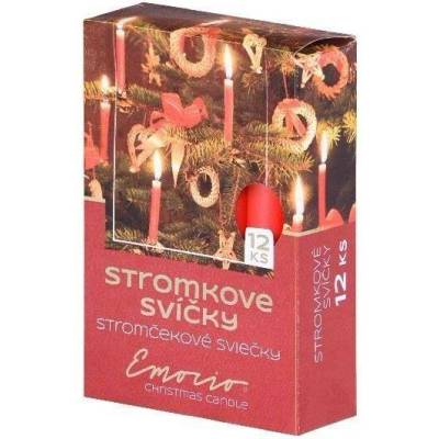 Z-TRADE s. r. o. svíčky na stromeček matné červené 12 ks
