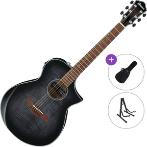 Ibanez AEWC400-TKS Standard SET Transparent Black Sunburst Електро-акустична китара Джъмбо