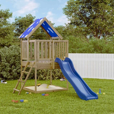 vidaXL Комбинирано детско съоръжение за игра, импрегниран бор (3279204)