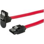 Roline 11.03. 1565 : : ROLINE SATA 6.0 Gbit-s кабел, ъглов, с щипки, 1.0 м (ROLINE 11.03.1565)