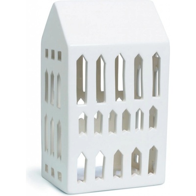 KÄHLER Lucerna domeček Urbania Church 18 cm, krémová barva, keramika