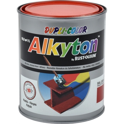 Rust Oleum ALKYTON 2v1 čierna matná 9005, 1l, alkyton matná čierna, 1l