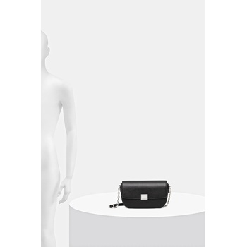 KARL LAGERFELD Кожена чанта Karl Lagerfeld K/FOREVER в черно A4W30262 (A4W30262)