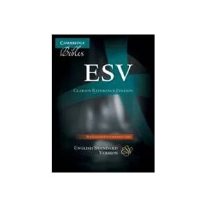 ESV Clarion Reference Bible, Black Edge-lined Goatskin Leather, ES486: XE Black Goatskin Leather | Cambridge Bibles (ISBN: 9780521182911)