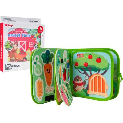 RKToys Látková senzorická knížka Farma pro miminka