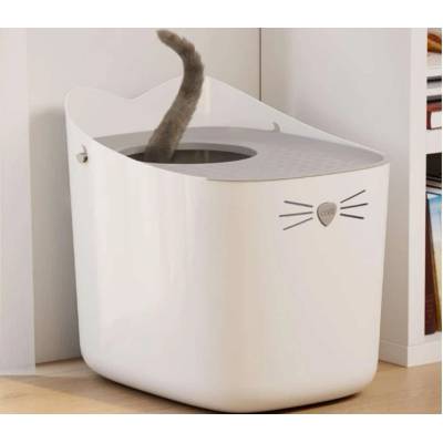Hagen Pixi Box, котешка тоалетна, сива, 48x41x52 см