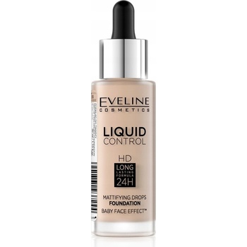 Eveline Cosmetics Liquid Control Tekutý make-up s pipetou 01 Light Beige 32 ml