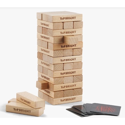 TOP BRIGHT Dřevěná věž 52 ks přírodní