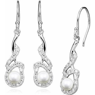 Silver Cat s perlou a zirkony SC414
