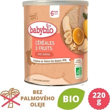 Babybio Ovocná banán pomeranč jablko 220 g