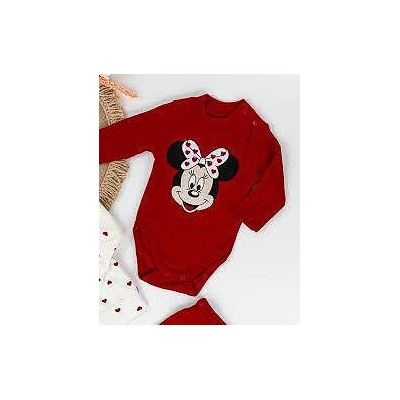 Myrat Baby Боди Мики Маус червено