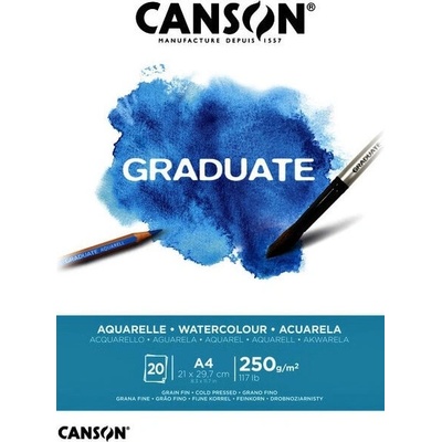 Canson Pad Graduate Aquarelle Скицник 20 A4 250 g (C400110374)