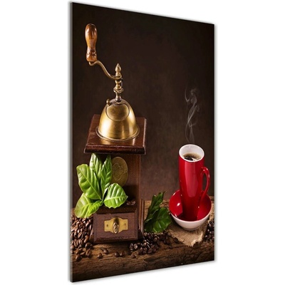 Vertikálny foto obraz sklenený Mlynček na kávu 50x100 cm