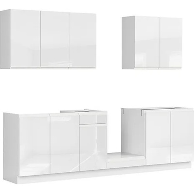 Black Red White Кухня SOLE 260 - бял гланц (sole/260/White/glanc)