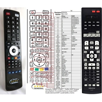 GENERAL DENON RC-1157 - съвместимо дистанционно управление на марката General (RC-1157)