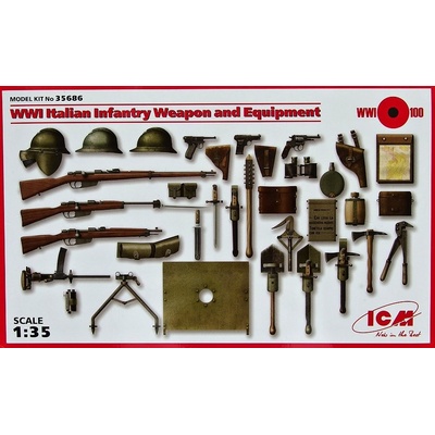 ICM Italian Infantry Weapon and Equipment WWI 1:35