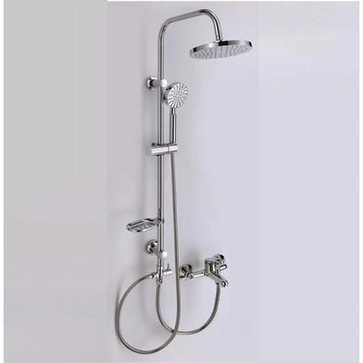 Inter Ceramic Душ система 3 в 1 /стационарен душ с кръгла душ пита+ръчен душ+смесител/ (6641)