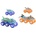Mattel Hot Wheels Monster trucks power smashers влекач и камион (HYJ29)