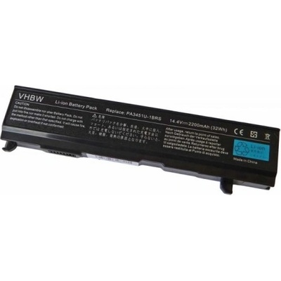 VHBW Батерия за Toshiba Satellite A85 / A110 / A135 / M40 / M50 / M70, 14.4 V, 2200 mAh (800106110)