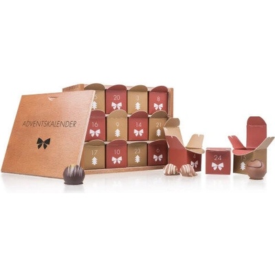 Chocolissimo Elegantý adventný kalendár s drevenou skrinkou 288 g