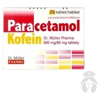 Paracetamol/Kofein Dr.Müller Pharma 500 mg/65 mg tablety tbl.20 x 500 mg/65 mg