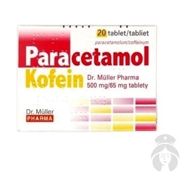 Paracetamol/Kofein Dr.Müller Pharma 500 mg/65 mg tablety tbl.20 x 500 mg/65 mg