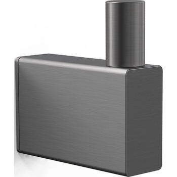 ZACK Linea Закачалка за хавлии единична, графитен, с PVD покритие (40872)