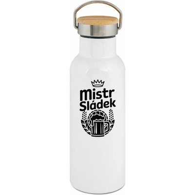123TRIKO termoska Mistr sládek, černý tisk 500 ml