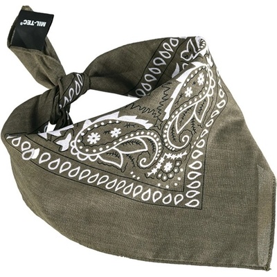 Šatka bandana Western olivový