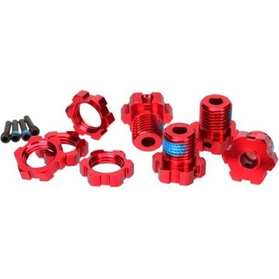 Traxxas главина на колелото 17mm алуминиева червена (4)