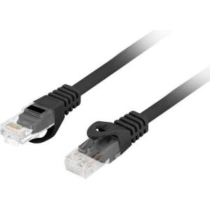 Lanberg Кабел Lanberg Patch Cord Cat6 UTP, 0.25 m, черен (PCU6-10CU-0025-BK)