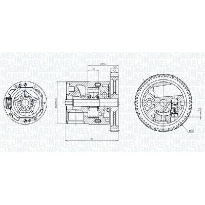 Olejové čerpadlo MAGNETI MARELLI 351516000038