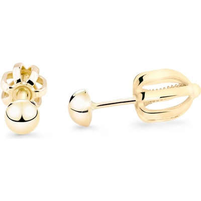 Cutie Jewellery Kôstkové náušnice zo žltého zlata Z5004-30-X-1