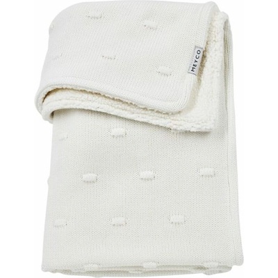 Meyco Deka Knots Teddy fleece Off white
