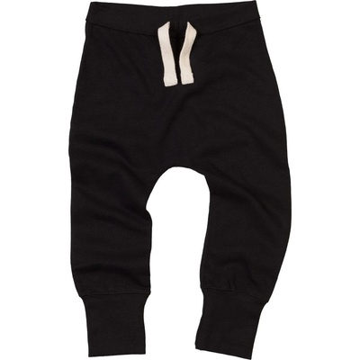 Babybugz Kojenecké tepláky s dlouhými manžetami Černá