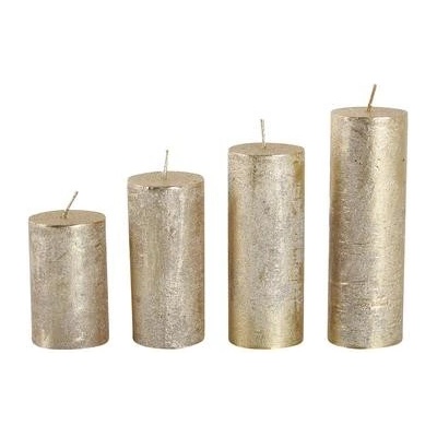 Provence Rustikálna adventná zlatá 4ks
