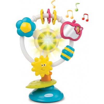 Smoby Hrkalka Slniecko Cotoons elektronicka s prisavkou na stol