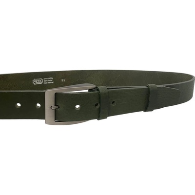 Penny Belts kožený opasek 504-R31 zelený