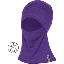 Merino kukla ninja 1vrstvá dětská Fialový melír