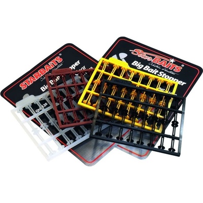 Starbaits zarážky na pelety Big Bait Stoper Pelety 128ks hnědá