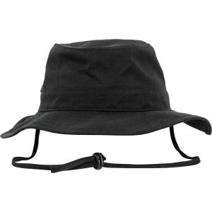 Urban Classics Шапка идиотка с връзка в черен цвят Angler Hat 5004AH SALE - , размер one size