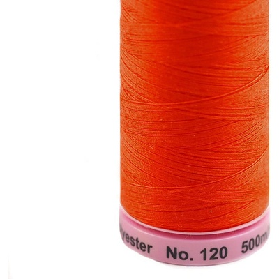 Polyesterové nitě návin 500 m Aspo Amann Varianta: 0450 Red Orange, Balení: 5 ks