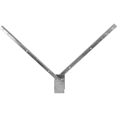 Bavolet 2-stranný na sloupek 60x40 mm-Zn